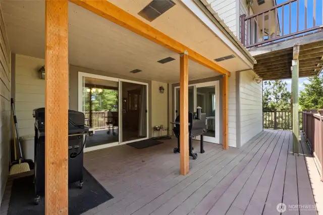 Covered BBQ Deck