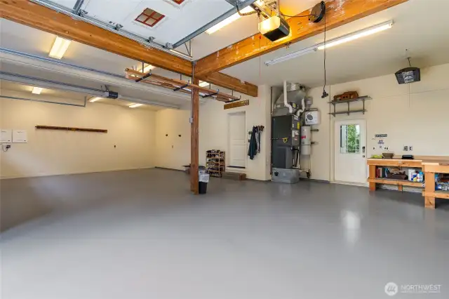 3 car garage in main house