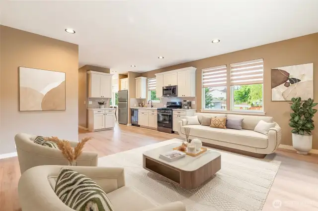 Living Room of ADU - Virtually Staged