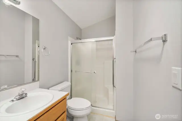 Walk in shower in primary bath