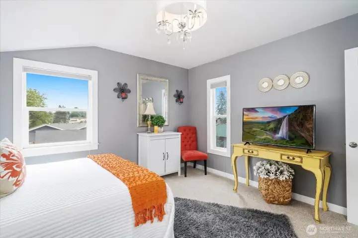 Private and comfortable, this space is great for starting and ending your day.