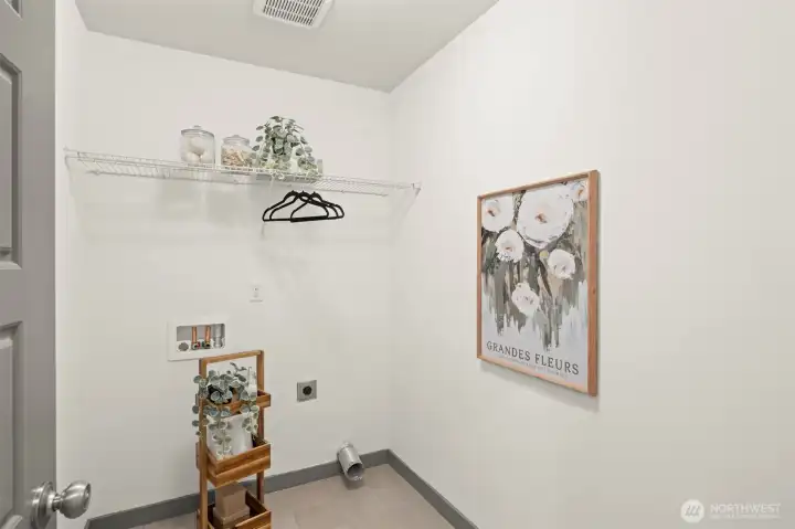 Upstairs utility room