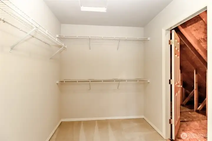 Primary closet