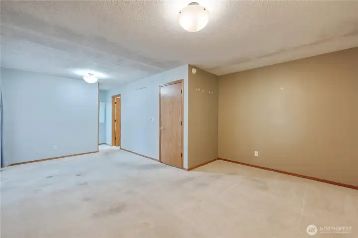 Spacious primary bedroom