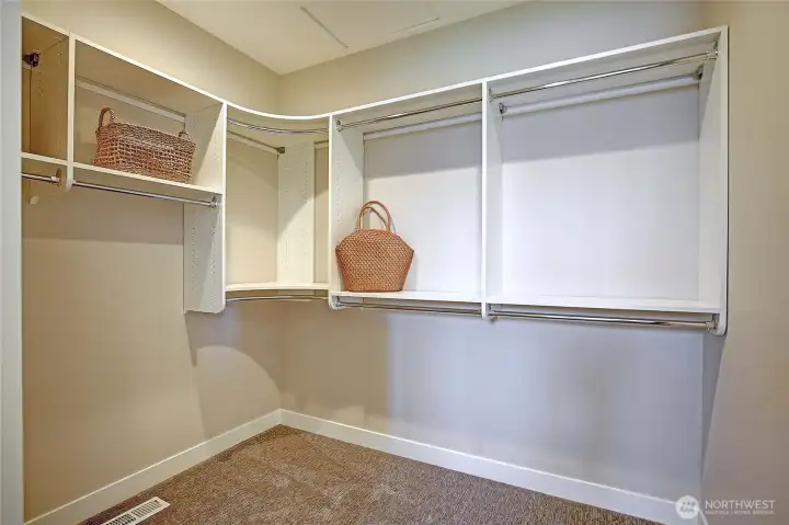 Primary walk in closet