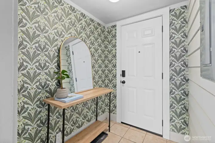 Entry from back yard.