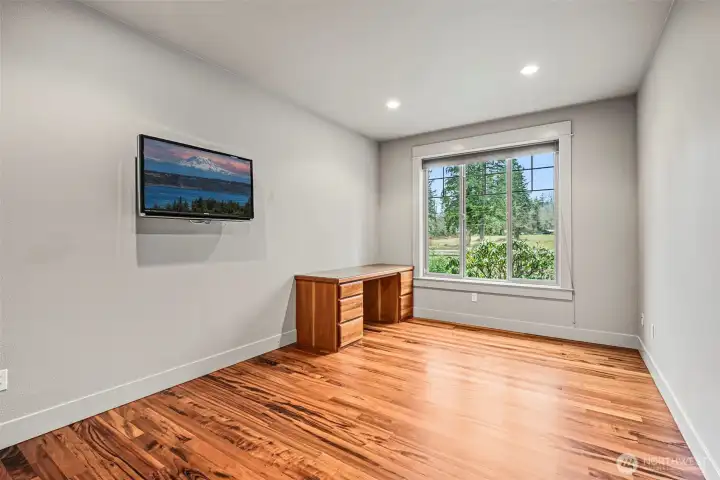 3rd Bedroom - French Door Entry, Deep Closet, & Built in Desk!