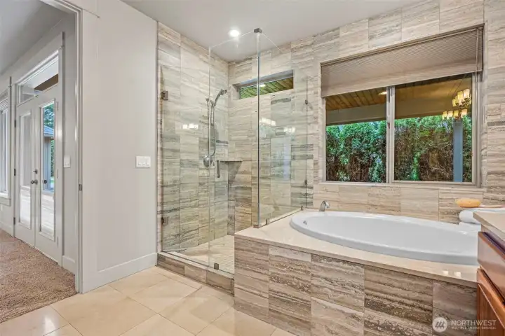 Soaking Tub and Large Shower!