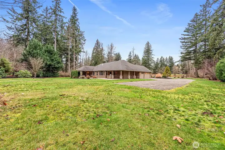 2 Acres Level & Landscaped w/ Sprinkler System!