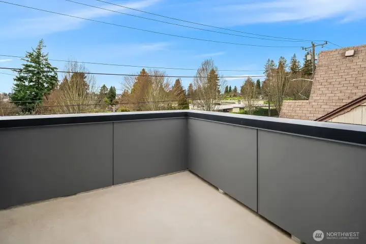 Private deck off primary suite