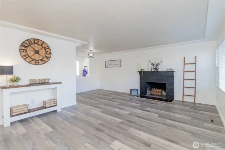 Get warm and cozy with this fireplace in the winter!