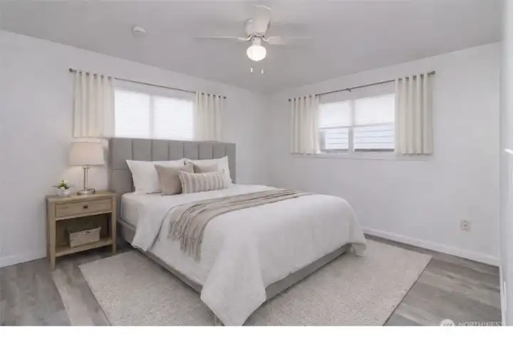 Primary Bedroom/Virtually Staged Photo