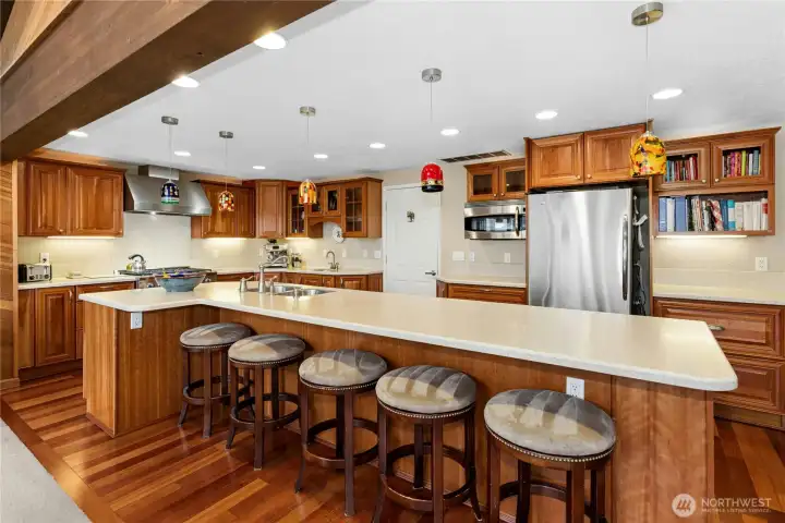 This dream kitchen is the hub of the home.