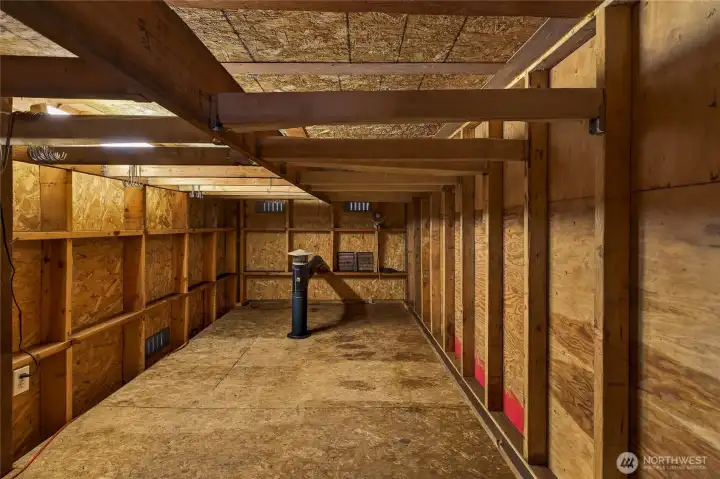 Shop smokehouse room off loft