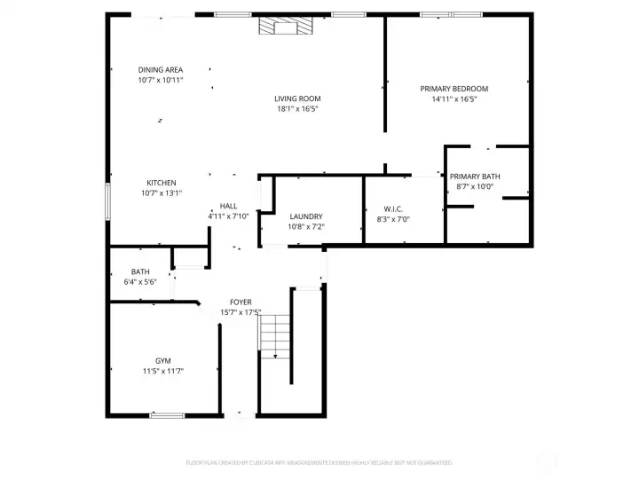 Main level layout