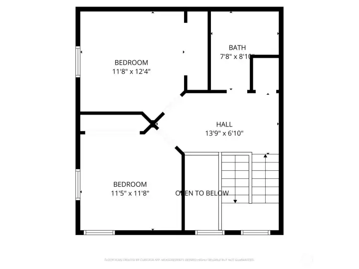 Upstairs layout