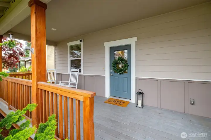 Large covered front porch.