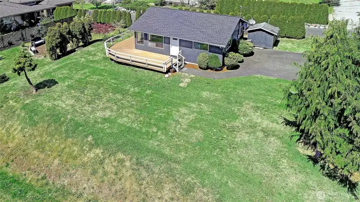 Aerial photo facing Northwest