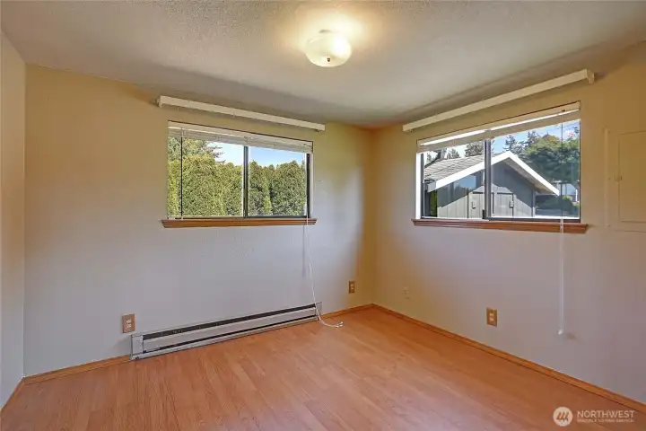 Spacious guest bedroom
