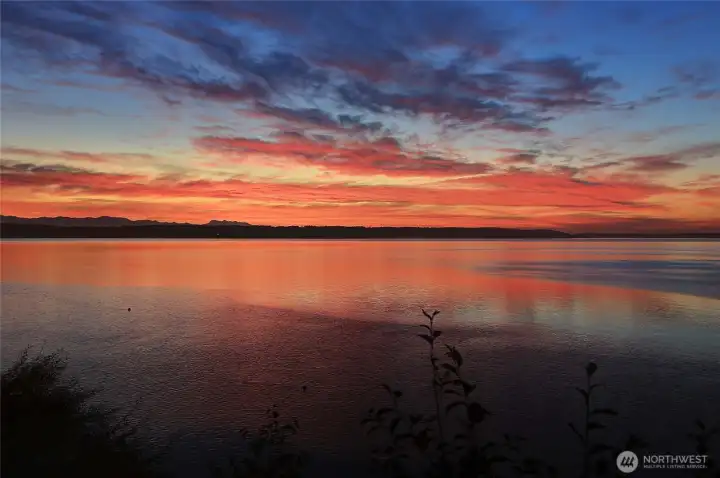 Amazing sunsets looking out West.