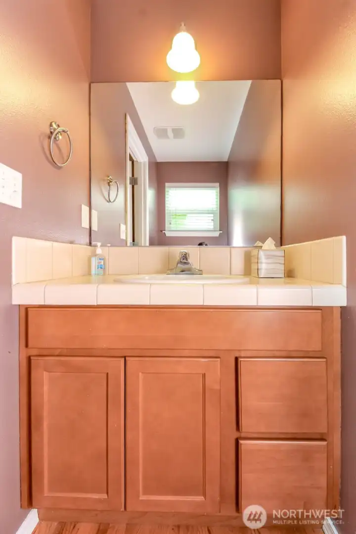 Powder bath on main level