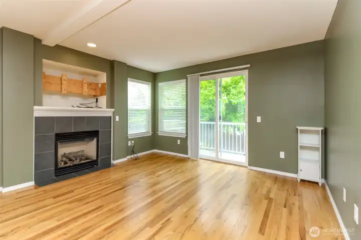 Family room on main level