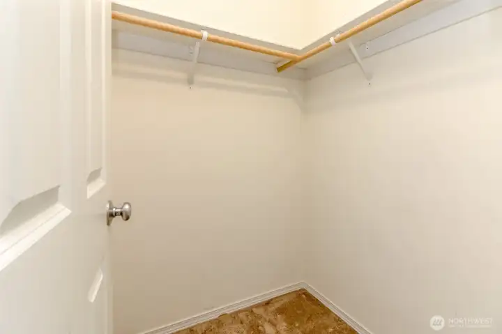 Primary walk-in closet
