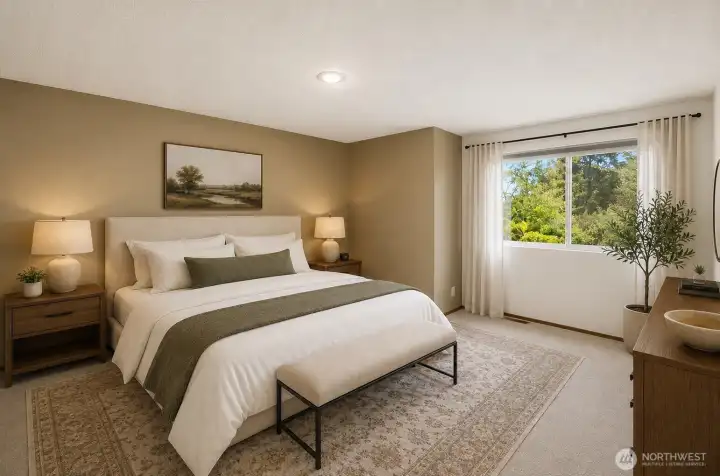 Virtually Enhanced Primary Bedroom