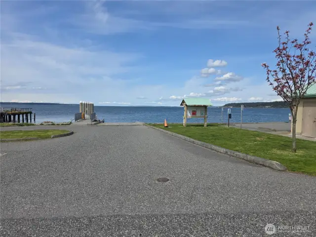 Public boat launch.