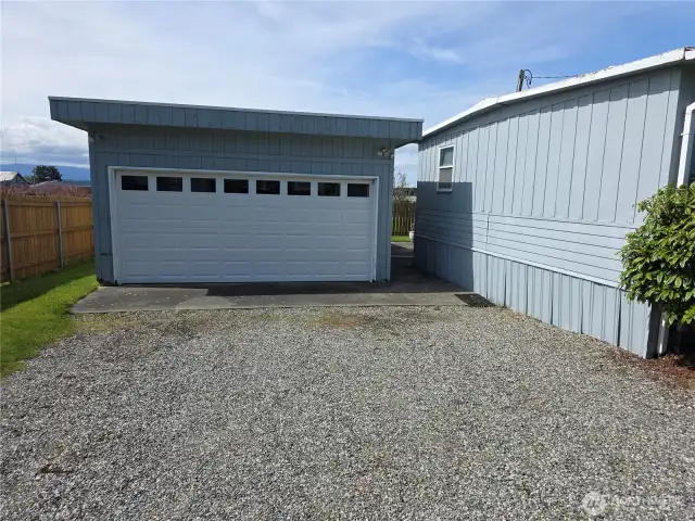 Two car garage,