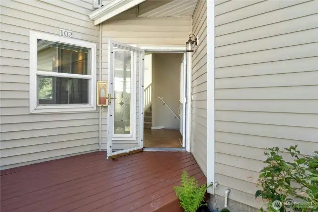 Welcoming porch
