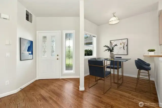 Refinished Hardwood Floors/Breakfast Nook