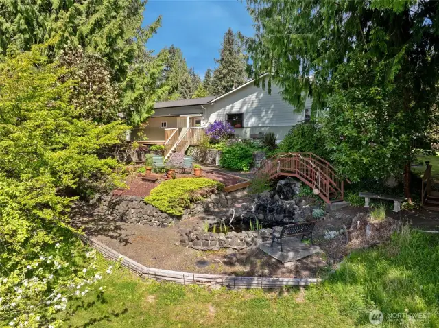 Side of house that leads to stairs to private beach