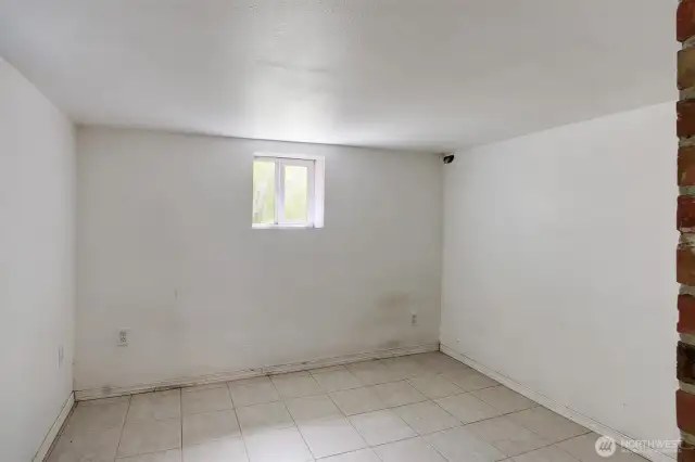 Additional storage room in basement