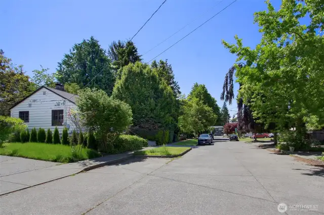 Fantastic, wide residential location with parking cut outs up and down the entire street. Quiet, nice neighbors and 1 block from designated Healthy Street.