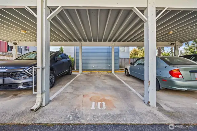 Assigned parking space #10