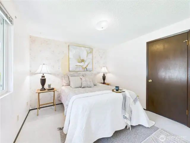 There is room for a king size bed without any problems.