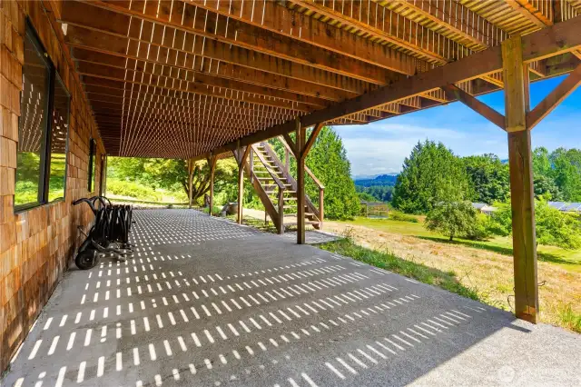 Lower level patio