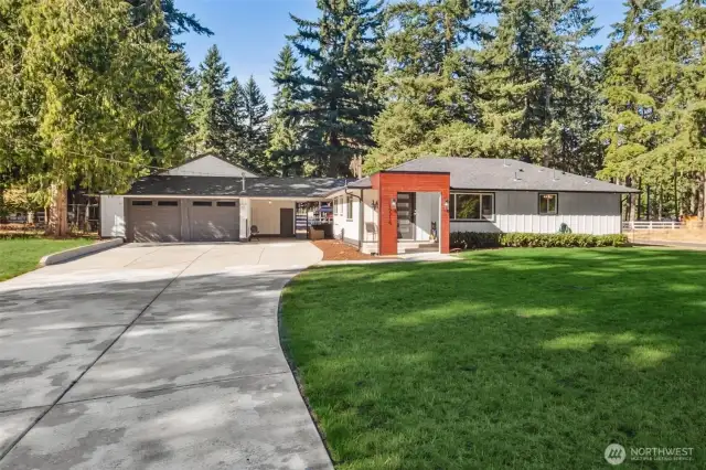 Beautifully updated with Northwest Contemporary touches on its estate-style setting of almost 2.5 acres!