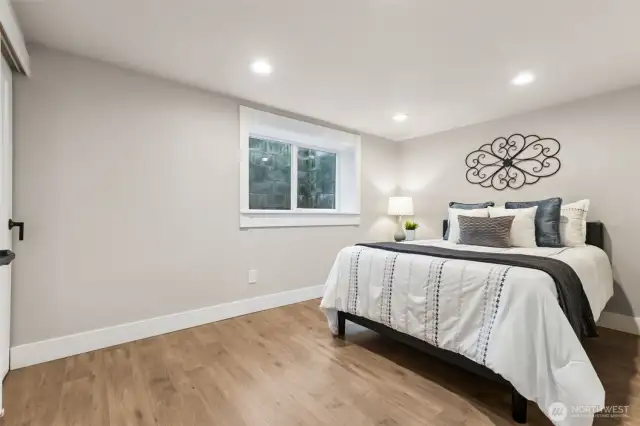 2 of two lower-level bedrooms