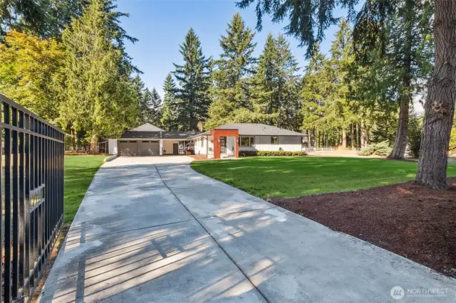 Plenty of off-street parking! You'll appreciate this gated & fully-fenced property!
