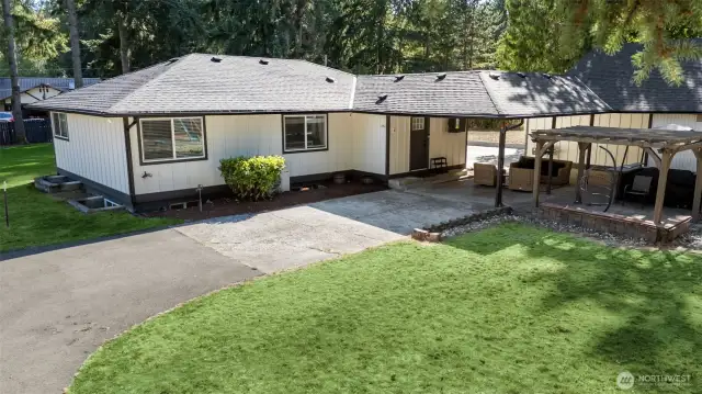 Covered AND Uncovered Patios for all-season outdoor entertaining!