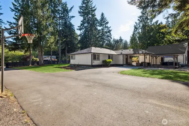 So much room for off-street parking, recreation vehicles, activities and more! - All behind secured gates.
