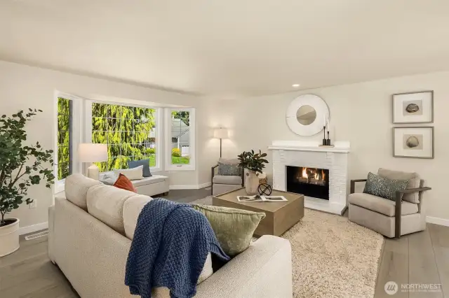 Spacious living area can accomodate large gatherings.