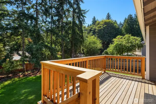 Spacious backyard!