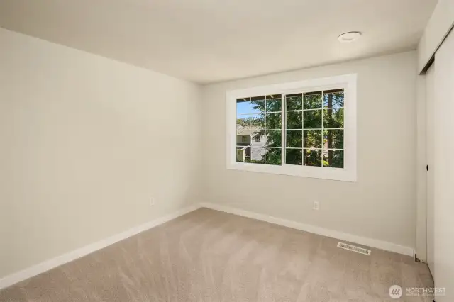 Spacious 2nd bedroom.
