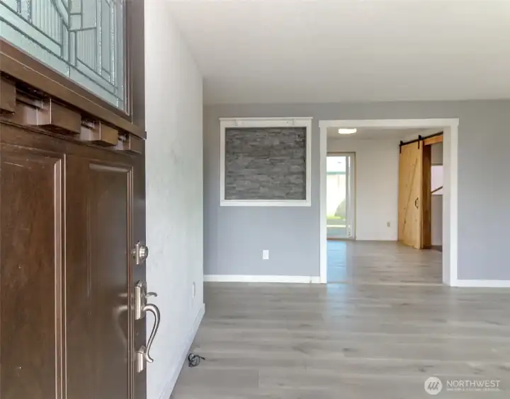 Enter into this beautifully updated home.