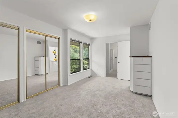 2nd bedroom on upper floor. Ample closet space