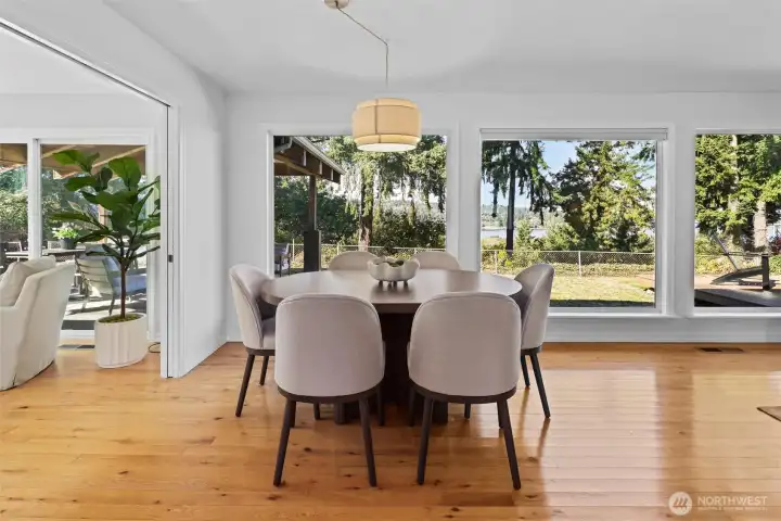 Dining area with views!