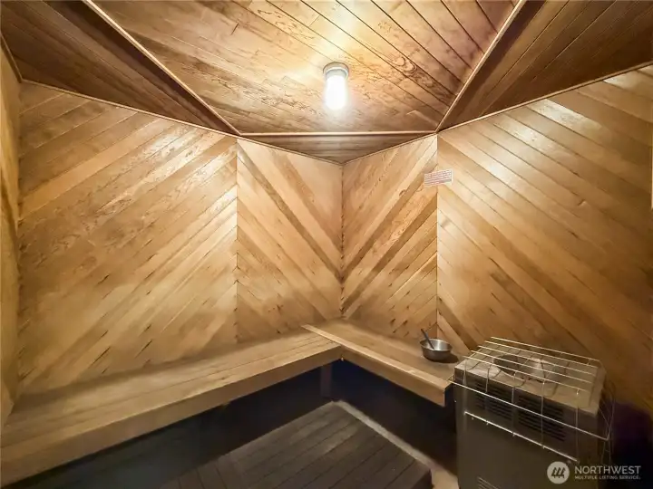 Sauna for residents.